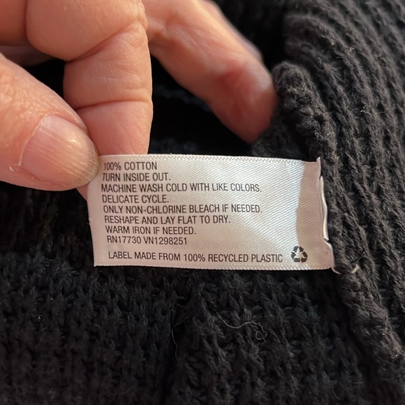 UNIVERSAL THREAD XXL BLACK 100% Cotton OPEN SWEATER - Picture 5 of 11